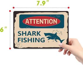 img 1 attached to 🦈 Shark Zone Party Wall Decorations: 10 Unique Designs by Hebayy | Ocean Theme Birthday Supplies