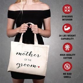 img 1 attached to 👜 Prazoli Mother of The Groom Tote Bag: Ultimate Bridal Party & Wedding Accessories