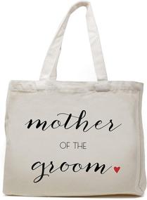 img 4 attached to 👜 Prazoli Mother of The Groom Tote Bag: Ultimate Bridal Party & Wedding Accessories