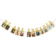📸 engagement photo banner - innoru gold bunting for wedding party decorations and supplies logo