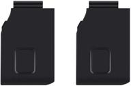 📸 parapace 2-pack replacement side door: gopro hero 7 6 5 black usb-c hdmi case side cover repair part+camera accessories (black) logo