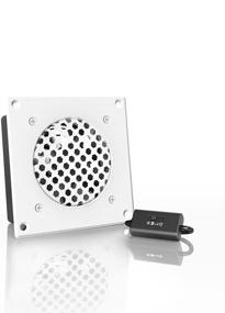 img 1 attached to 🌀 AC Infinity White Ventilation Grille 4'', Ideal for PC Computer AV Electronic Cabinets and AIRPLATE S1, Includes Mount for 80mm Fan, Replacement Grille