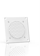 🌀 ac infinity white ventilation grille 4'', ideal for pc computer av electronic cabinets and airplate s1, includes mount for 80mm fan, replacement grille logo