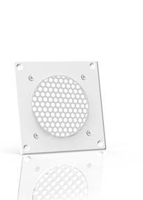img 2 attached to 🌀 AC Infinity White Ventilation Grille 4'', Ideal for PC Computer AV Electronic Cabinets and AIRPLATE S1, Includes Mount for 80mm Fan, Replacement Grille