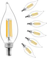 💡 brilliantly versatile: candelabra equivalent filament dimmable decorative lighting solution logo