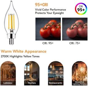 img 2 attached to 💡 Brilliantly Versatile: Candelabra Equivalent Filament Dimmable Decorative Lighting Solution