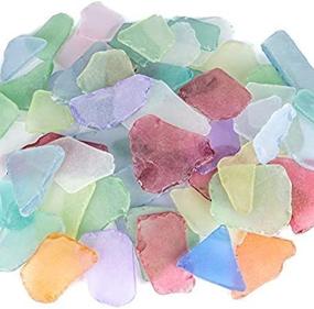 img 1 attached to 🌊 Large Colored Sea Glass for Decor and Craft: Assorted Mix with FREE Nautical eBook