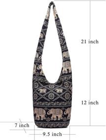 img 1 attached to MIANZI Fashion Canvas Crossbody Bohemian Women's Handbags & Wallets for Hobo Bags