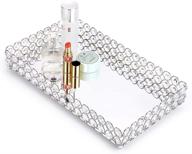 💎 hipiwe crystal makeup tray - stylish mirrored vanity organizer for cosmetics, jewelry, and home decor logo