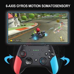 img 1 attached to 🎮 YHT Wireless Switch Pro Controller - Gamepad Joystick for Nintendo Switch Console with Gyro Axis, Turbo, and Double Vibration