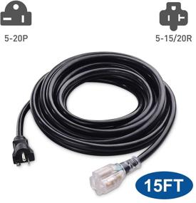 img 3 attached to 🔌 YODOTEK Heavy-Duty Outdoor Extension Cord - 125 Volts