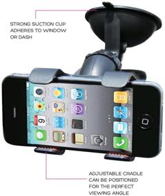 img 1 attached to 🚗 Audiology Connect Universal Car Dashboard Mount - Dashboard Car Phone Holder with Strong Suction Cup for Smartphone and GPS: Compatible with iPhone 8/8 Plus/7/7 Plus/6s/6 Plus/5S, Galaxy S5/S6/S7/S8