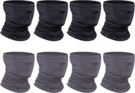 🧣 stay cool and protected with our [8-pack] breathable neck gaiter scarf for men and women – ideal for cycling, hiking, fishing! logo