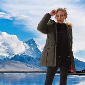 img 3 attached to 🧥 Stay Warm and Stylish with the PUREMSX Women's Padded Jacket - Long Thicken Parka with Faux Fur, Vegan Down, and Hooded Winter Outwear XS-XXL