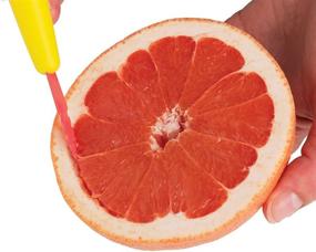 img 2 attached to Norpro Nonstick Grapefruit Knife - Squirtless, 8.75 inch, Yellow and Red