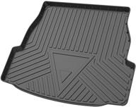 🔒 custom fit rav4 cargo liners for 2019-2021 models | all-weather rear trunk tray cargo mats - waterproof, durable, odorless | 3d tech black tpo accessories compatible with toyota rav-4 logo