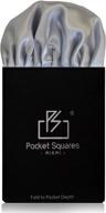 👔 miami square white pocket squares: a contemporary men's accessory for handkerchiefs logo