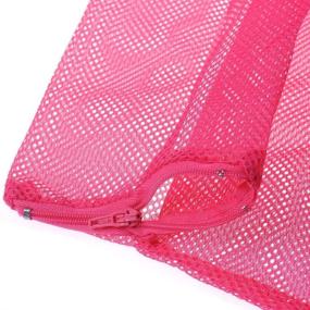 img 3 attached to 🐱 TECH P Creative Life Adjustable Multifunctional Polyester Cat Washing Shower Mesh Bags for Pet Nail Trimming - Pink