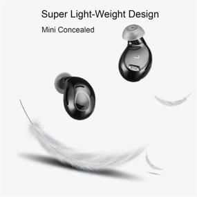 img 1 attached to 🎧 XINBAOHONG Wireless Earbuds 5.0 - TWS Earphones with Charging Case, Built-in Mic & IPX5 Waterproof Technology - Mini Touch Control Bluetooth Headset for Easy Pairing.