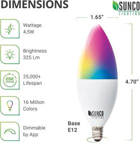 img 2 attached to Sunco Lighting Compatible Candelabra Assistant for Industrial Electrical Needs