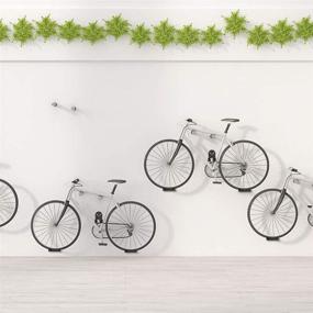 img 1 attached to 🚲 BBQ Bike Pedal Hanger Bicycle Rack Garage Wall Mount Bike Hanger Horizontal System Indoor Bicycle Storage