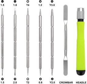 img 1 attached to 🔧 Versatile Mini Screwdriver Set: Precision Magnetic Pocket-Sized Repair Tool Kit with Torx, Phillips, Flat, Pentalobe, Y, and Triwing Bits for PS4, MacBook, Eyeglasses, Electronics, and More