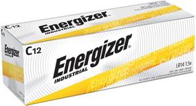 img 2 attached to 🔋 Элементы питания Energizer EN93 Industrial C 12 размера щелочные батарейки 12-пачка: долговечное энергетическое решение для промышленных нужд.