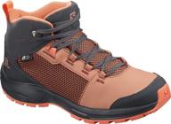 👧 girls' salomon hiking water shoes in castor arrowwood for athletic activities logo