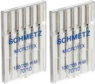 🧵 microtex sharp machine needles - size 10/70 - pack of 5 (2-pack) logo