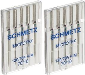 img 1 attached to 🧵 Microtex Sharp Machine Needles - Size 10/70 - Pack of 5 (2-Pack)