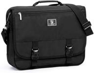 👜 oiwas 14 inch laptop briefcase: stylish messenger bag for men and women, ideal for business, school, and travel logo