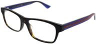 eyeglasses gucci 0006 avana blue logo