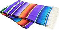 🧣 extra-large purple del mex mexican serape blanket logo