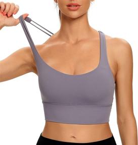 img 2 attached to Lemedy Strappy Workout Sports Longline Women's Clothing and Lingerie, Sleep & Lounge