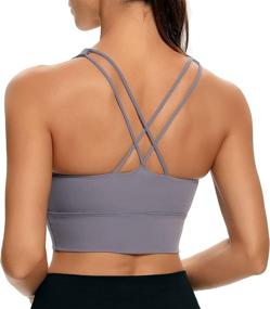 img 4 attached to Lemedy Strappy Workout Sports Longline Women's Clothing and Lingerie, Sleep & Lounge