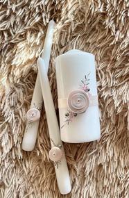 img 1 attached to Magik Life Unity Candle Set For Wedding - Wedding Accessories For Reception And Ceremony - Candle Sets - 6 Inch Pillar And 2 10 Inch Tapers - Decorative Pillars White (Pink)