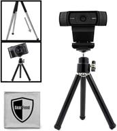 📷 gearfend lightweight mini 5.5" tripod: perfect for logitech webcam c920 c922 and small cameras - includes extendable legs and microfiber cloth logo