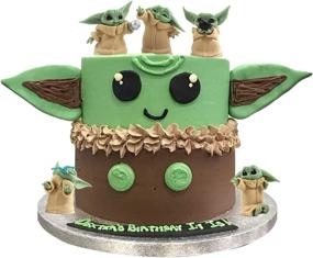 img 3 attached to 🍰 Enhance your Star Wars Party with 5 Pcs Cake Toppers: Galaxy Wars Theme Party Supplies and Exquisite Decorative Ornaments for Kids