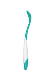 img 1 attached to 🥄 OXO Tot Plastic Feeding Spoons Set with Portable Travel Case - Teal and Navy