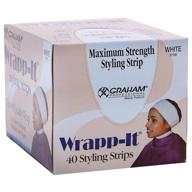 graham professional beauty wrapp-it white styling 🎉 strips: 40 highly effective strips for perfect styling results logo