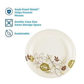 img 1 attached to Dixie 8.5” Medium-Weight Paper Plates by GP PRO - 500 Count, Pathways Design, UX9WS