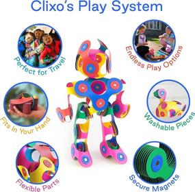 img 1 attached to 🧩 Clixo Flex-Boost: Enhancing Imagination Through Multi-Sensory Experience