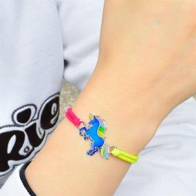 img 1 attached to 🦄 Fairy Tale Unicorn Charm Mood Bracelet: Fun Jewels 1PC Color Changing Gift for Girls