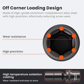 img 2 attached to 🔧 Anbull 3/8" Drive 6 Point Impact Socket Set - 10PCS Metric Universal Deep Socket Set 10mm-19mm