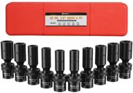 🔧 anbull 3/8" drive 6 point impact socket set - 10pcs metric universal deep socket set 10mm-19mm logo