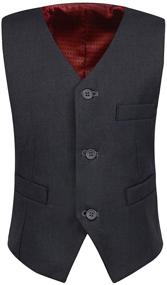 img 4 attached to 👔 Lycody Kids Formal Vest – Top Choice for Toddler Boys' Suits & Sport Coats