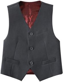 img 1 attached to 👔 Lycody Kids Formal Vest – Top Choice for Toddler Boys' Suits & Sport Coats