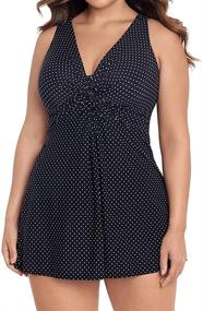 img 3 attached to 👗 Miraclesuit Point Marais Dress in Black | Women's Swimwear & Cover Ups