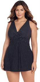 img 4 attached to 👗 Miraclesuit Point Marais Dress in Black | Women's Swimwear & Cover Ups