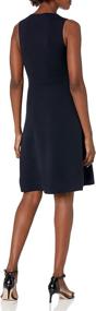 img 3 attached to 👗 Lark &amp; Ro Women's Sleeveless Fit and Flare Sweater Dress with Ballet Neckline